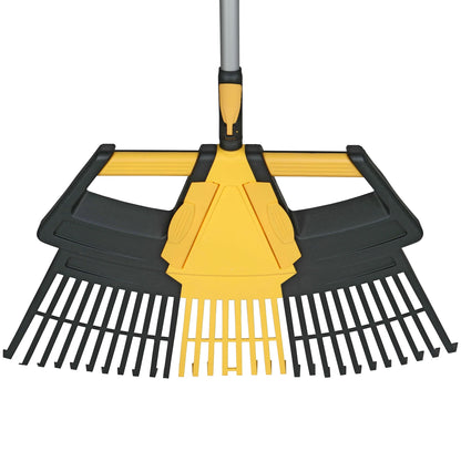 3-In-1 Leaf Rake, Functions as 30In Leaf Rake, 7In Shrub Rake or Leaf Scoops